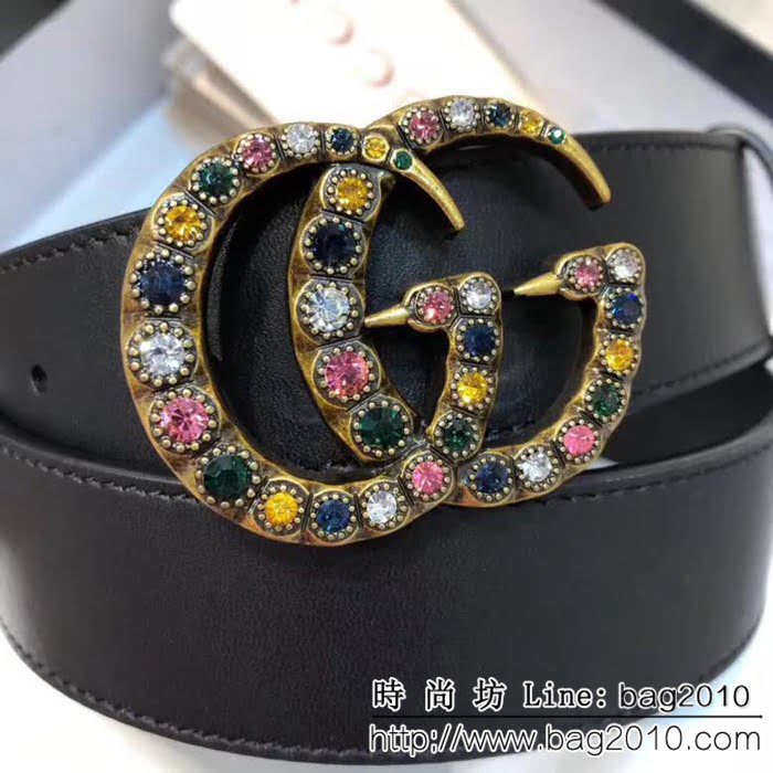 古馳CUCCI 爆款熱賣 義大利進口原版牛皮 帶身logo清晰美觀女士皮帶 GHG1309